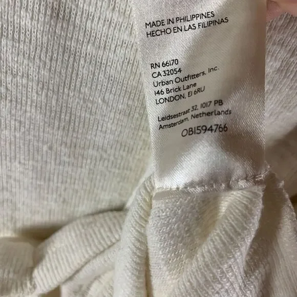 Anthropologie Pilcro Women's Ruffle Front Ivory Pullover Knit Sweater Size Small - Picture 7 of 10